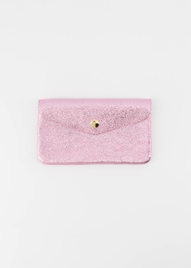 Lisa Big | Portemonnee | Roze Metallic
