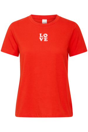 ICHI | CAMINO T-shirt Fiery Red
