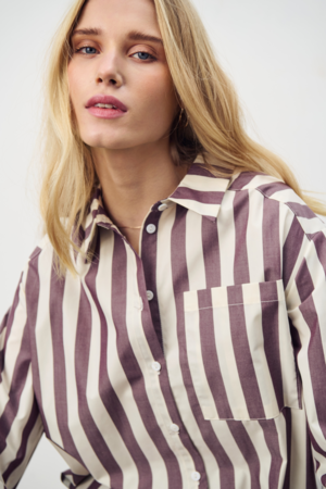 Saint Tropez | Lieke Shirt Chocolade