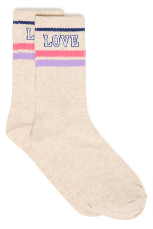 ICHI | IAMALIE SO sokken –  Love | Nebulas blue