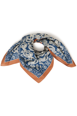 ICHI | IANINKA Scarf – Paisley sjaal in Total Eclipse