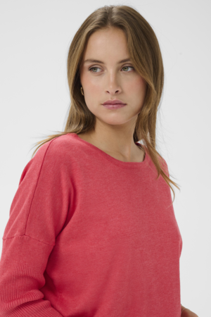 Saint Tropez | MilaSZ R-Neck Pullover - Honeysuckle Melange