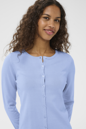 Saint Tropez | Saint Tropez MilaSZ R-Neck Cardigan – Kentucky Blue