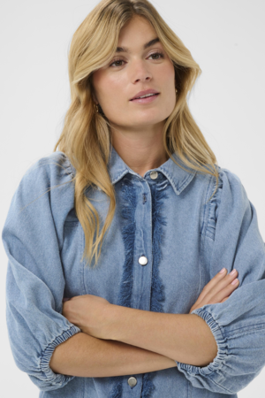 Saint Tropez | OthildeSZ denim blouse – light blue denim