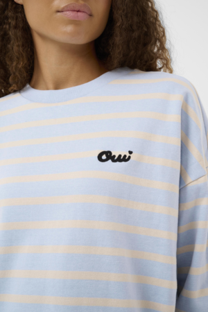 Saint Tropez | OsiriaSZ Sweatshirt – Kentucky Blue Oatmeal Stripe