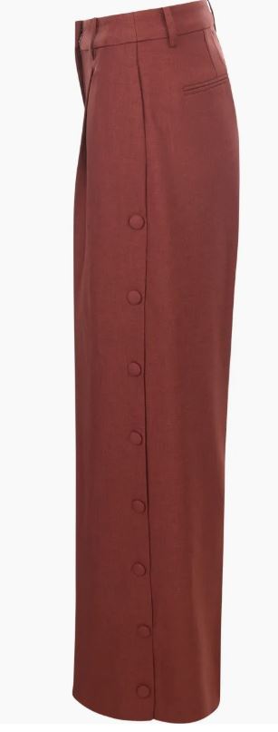 ICHI | Lexi broek – Cowhide Melange met knoopdetail