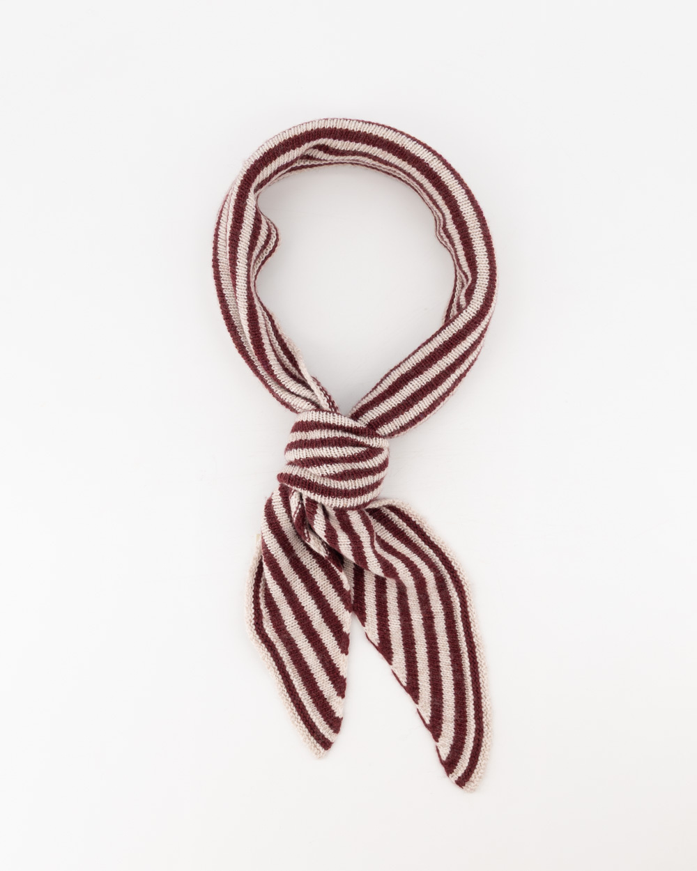 Kaia | Gestreept | Bordeaux - Crème