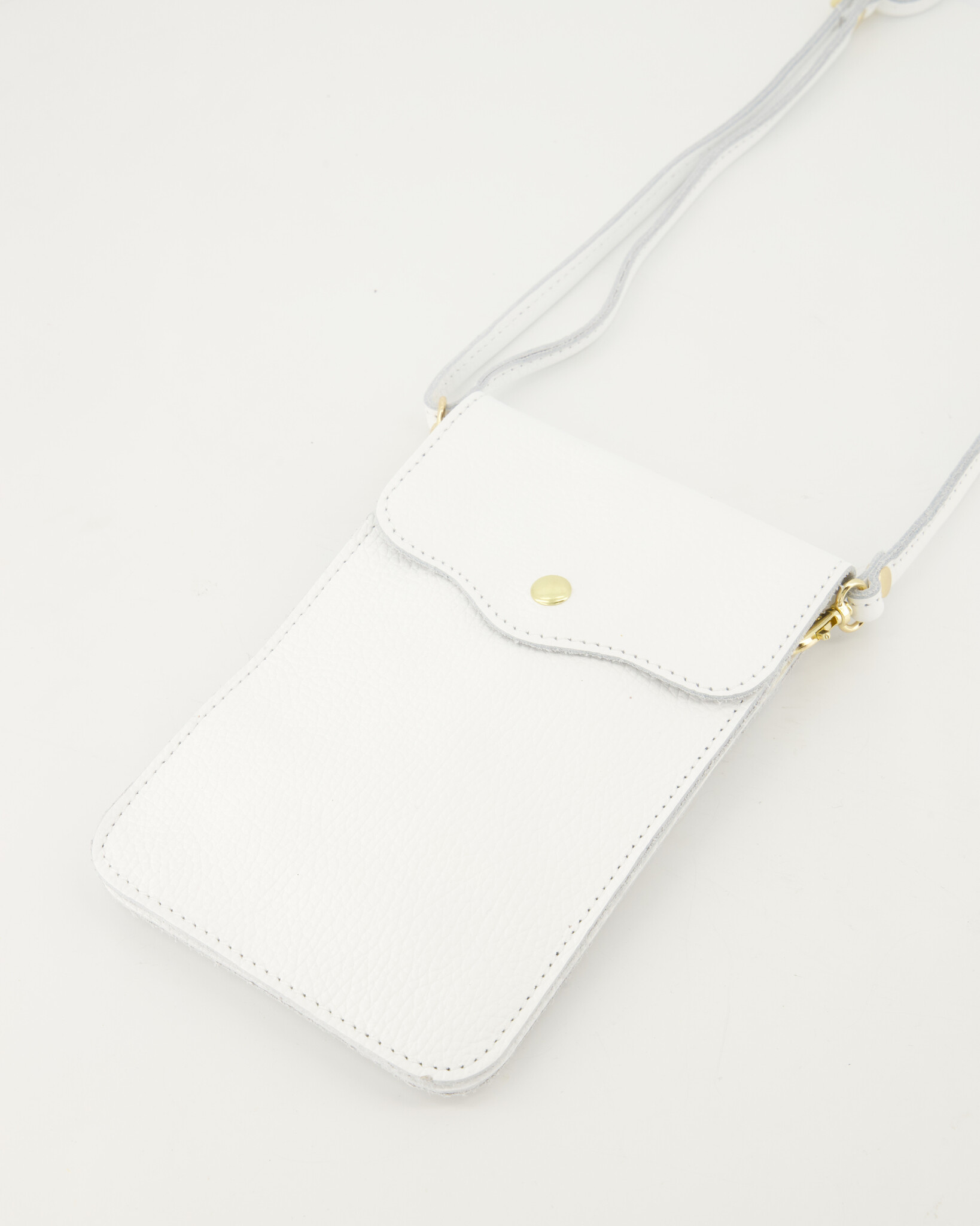 Pona 2.0 | Leren telefoontas - Wit