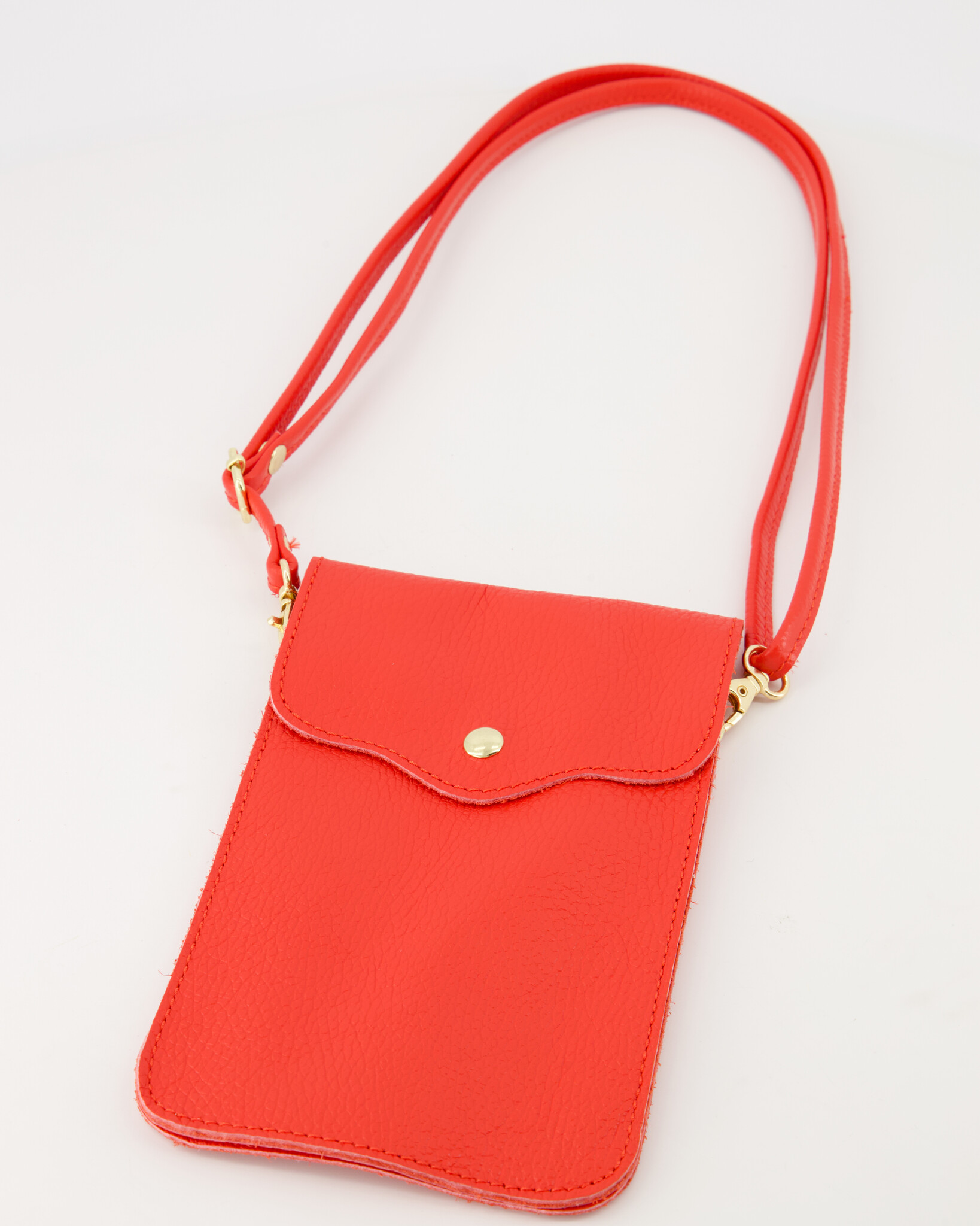 Pona 2.0 | Leren telefoontas - Rood