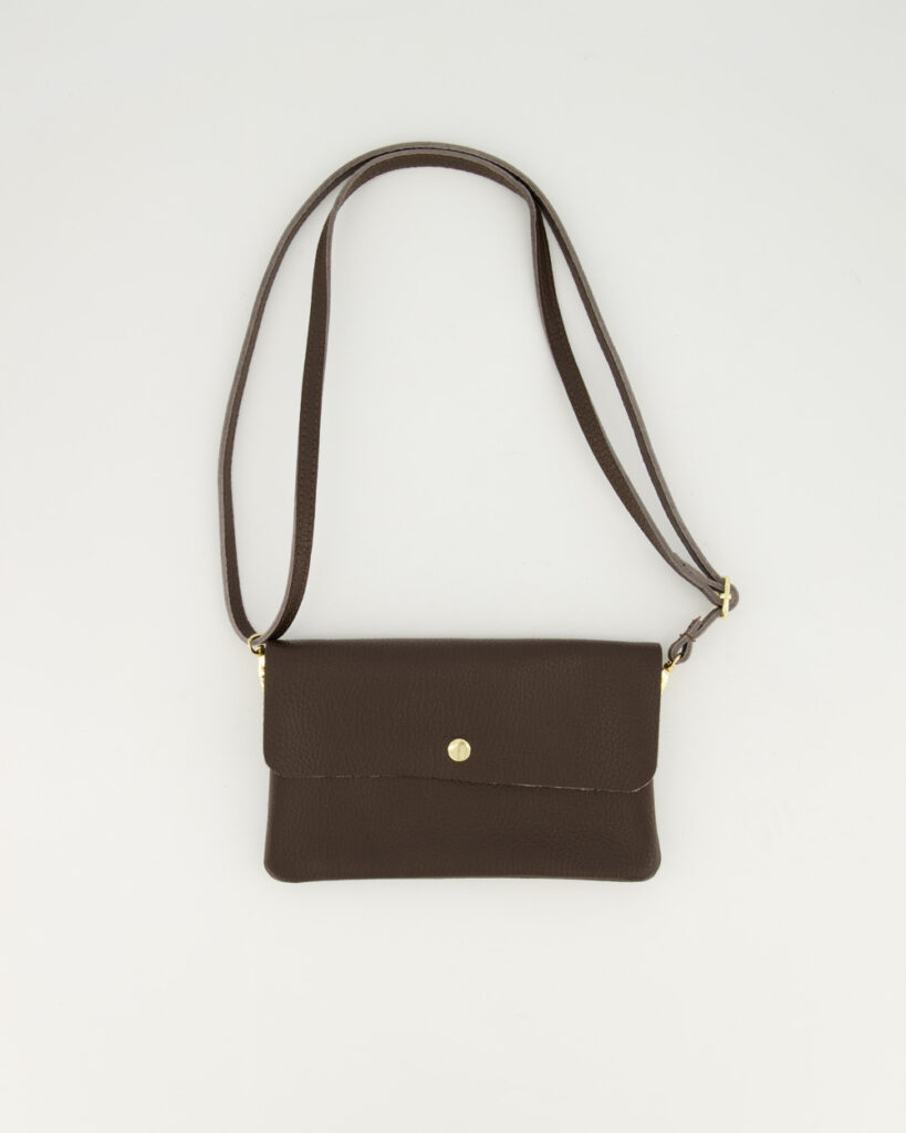 Misa | Crossbody Tas - Donkerbruin