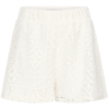 Witte kanten short met elastische tailleband ICHI Naima