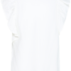 Achterzijde van de witte loose fit blouse