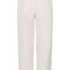 Witte Saint Tropez barrel jeans met hoge taille en losse pijpen gedragen in een casual outfit.