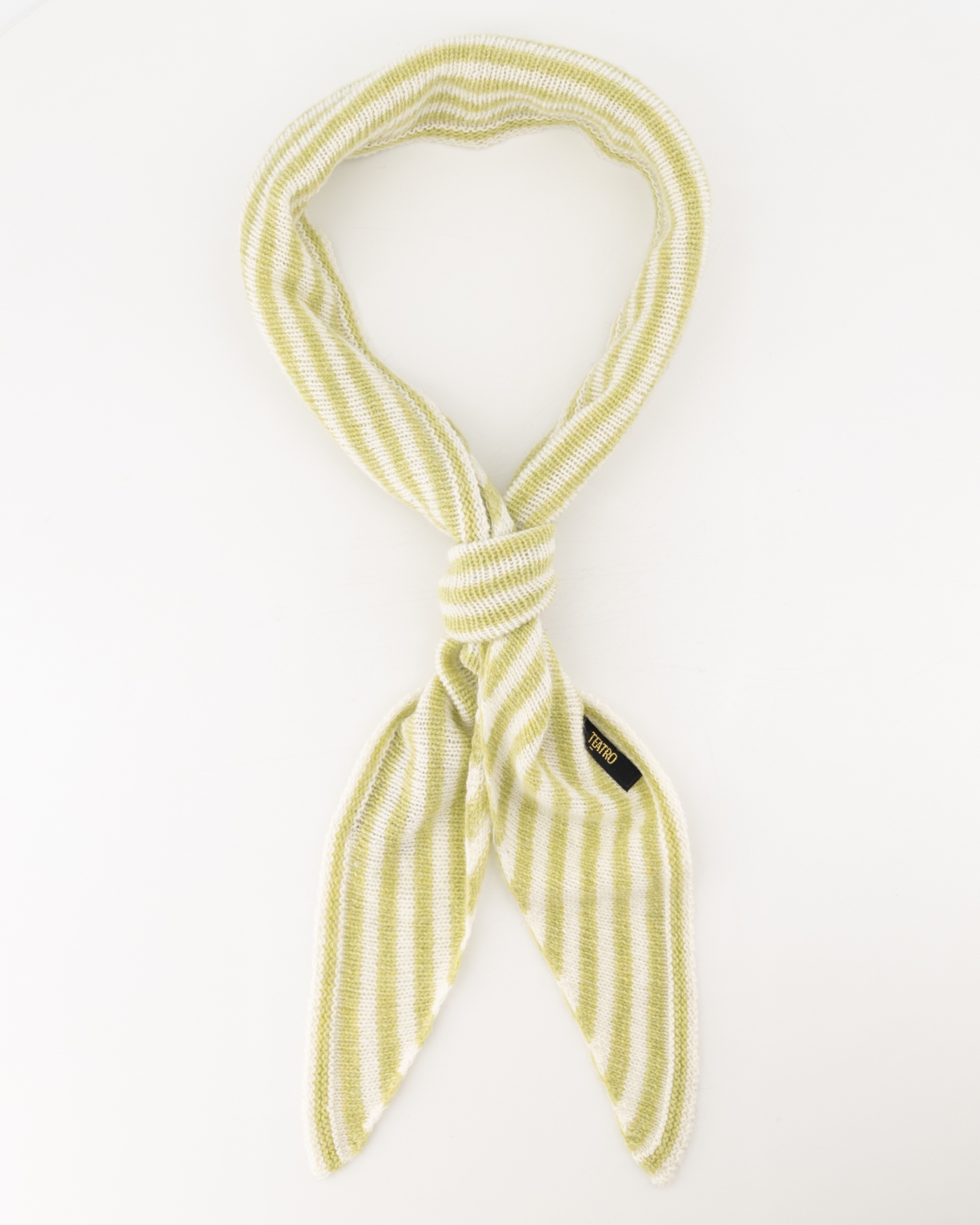 Kaia | Gestreept | Mosgroen - Crème