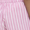 Roze wit gestreepte ICHI short met elastische taille