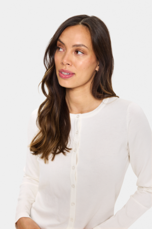 Saint Tropez | MilaSZ R-Neck Cardigan - Ice