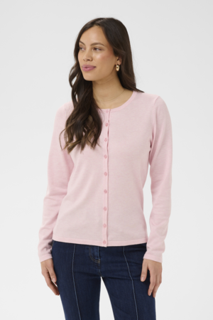 Saint Tropez | MilaSZ R-Neck Cardigan - Ballerina Melange