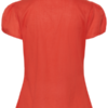 Dames blouse met ruches aan de voorkant, korte mouwen en hoge hals - TilliSZ SS Shirt