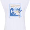 30515084_110601_100 Wit Saint Tropez T-shirt met Surf Club print en kapmouwen