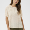 30515107_110907_500 Licht ivoorkleurige Saint Tropez broderie blouse van katoen