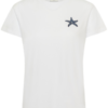 Wit Saint Tropez T-shirt met klein zeester detail op de borst