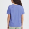 Palmer basic t-shirt in de kleur Wedgewood. Achterkant.