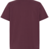 Palmer basic t-shirt in de kleur Vineyard Wine. Achterkant.