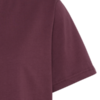 Palmer basic t-shirt in de kleur Vineyard Wine. Detailfoto mouw.
