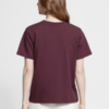 Palmer basic t-shirt in de kleur Vineyard Wine. Achterkant.