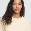 Beige ICHI boxy T-shirt met oversized pasvorm