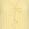 ICHI gehaakte top dames katoen zomer top mouwloos loose fit