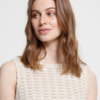 ICHI gehaakte top dames katoen zomer top mouwloos loose fit