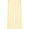 20125798_120713_200 Lichtgele wide leg broek van ICHI Kate met normale taille en comfortabele stretchkwaliteit.