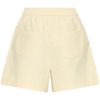Lichtgele Kate short van ICHI met rechte pasvorm, elastische taille en comfortabele stretchkwaliteit.