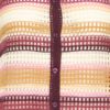 Gehaakte multicolor top van ICHI met strepen, knoopsluiting en mouwloos model in crochet look.