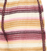 Gehaakte multicolor shorts van ICHI met elastische taille, kleurrijke strepen en comfortabele voering. Zijkant