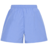 Lichtblauwe dames short van ICHI met elastische taille, trekkoord en losse pasvorm.
