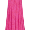 Kleurrijke ICHI maxi rok met elastische taille en flowy pasvorm gedragen als zomerse outfit