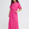 Kleurrijke ICHI maxi rok met elastische taille en flowy pasvorm gedragen als zomerse outfit