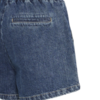 Denim ICHI short met elastische tailleband en trekkoord