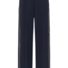 Saint Tropez SueSZ Pants met wijde pijpen, elastische tailleband met trekkoord en contrasterende zijbiezen.