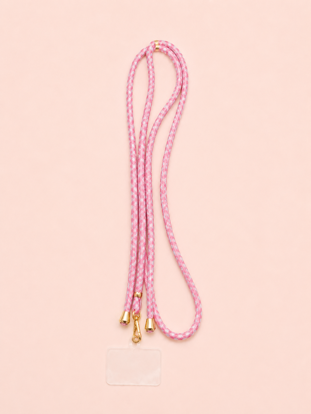 Telefoonkoord | Roze & Wit Print