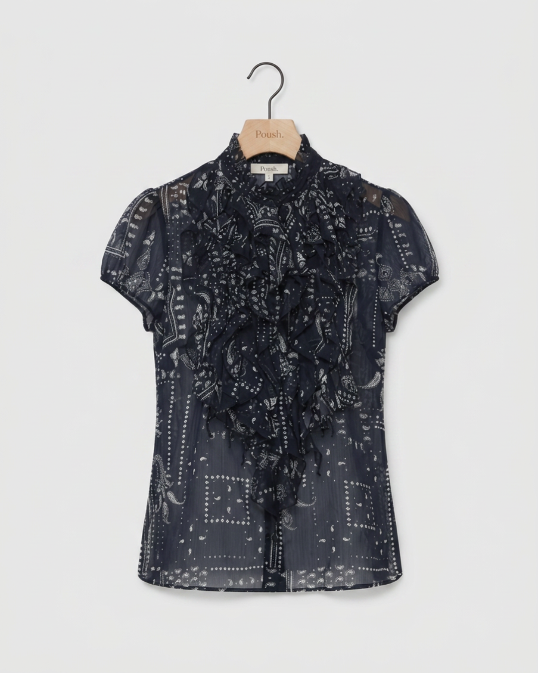 Saint Tropez | LiljaSZ Crinkle Shirt | Nightsky Paisley Mosaic
