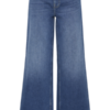 ICHI wide leg dames jeans in Medium Blue met loose fit, lange wijde pijpen en klassiek 5-pocketmodel.