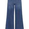 ICHI wide leg dames jeans in Medium Blue met loose fit, lange wijde pijpen en klassiek 5-pocketmodel.