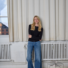 ICHI wide leg dames jeans in Medium Blue met loose fit, lange wijde pijpen en klassiek 5-pocketmodel.