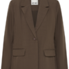 20125676_1908141_100 ICHI dames blazer met lange mouwen, reverskraag, enkele knoopsluiting en twee klepzakken.