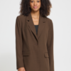 20125676_1908141_500 ICHI dames blazer met lange mouwen, reverskraag, enkele knoopsluiting en twee klepzakken.