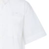 ICHI IHLELAYA boxy blouse met korte wijde mouwen, borstzak, knoopsluiting en hartvormige cut-outs