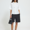 ICHI IHLELAYA boxy blouse met korte wijde mouwen, borstzak, knoopsluiting en hartvormige cut-outs